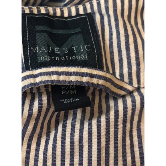 Majestic International Men's Striped Cotton Nightshirt Pajamas, Size Medium - Picture 4 of 4